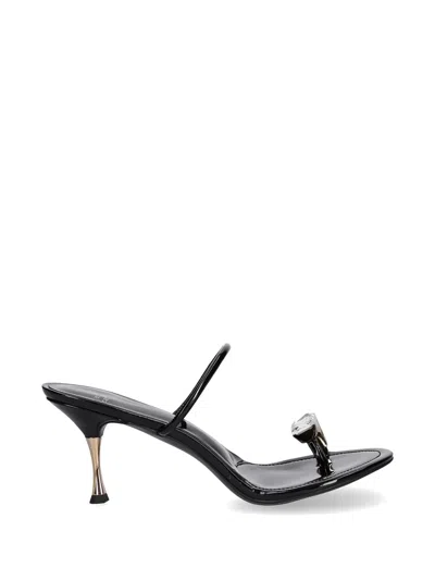 Jeffrey Campbell Gemstone Strap Heeled Sandals In Black