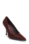 Jeffrey Campbell Genuine Calf Hair Pointed Toe Pump In Animal Print