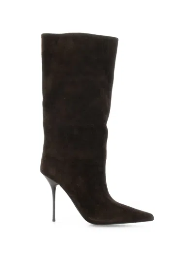 Jeffrey Campbell Give It Pointed-toe Suede Boots In Brown