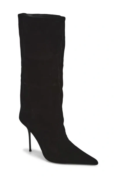 Jeffrey Campbell Give-it Knee High Boot In Black Suede