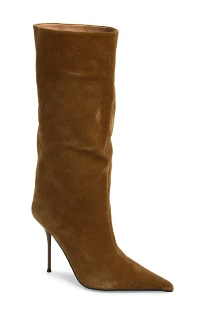 Jeffrey Campbell Give-it Knee High Boot In Brown Suede