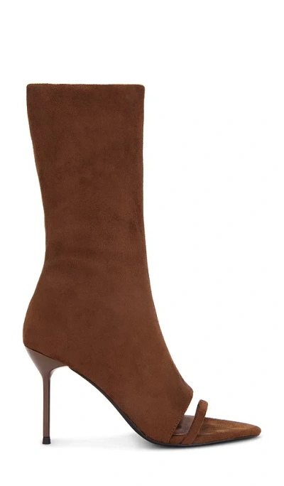 Jeffrey Campbell Glamour Boot In Brown Suede