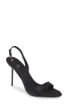 Jeffrey Campbell Go-getter Sandal In Black Satin