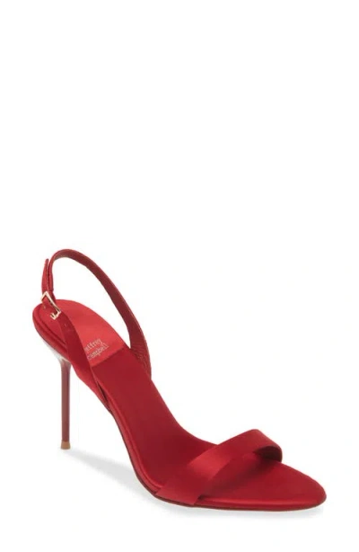 Jeffrey Campbell Go-getter Sandal In Red Satin