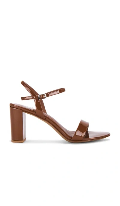 Jeffrey Campbell Go-there Sandals In Cognac Patent