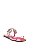 Jeffrey Campbell Guilded 2 Flat Sandal In Multi