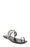 Jeffrey Campbell Guilded Slide Sandal In Multi