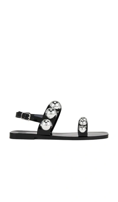 Jeffrey Campbell Gum Drop Sandals In Black Silver