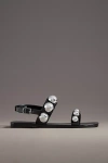Jeffrey Campbell Gum Drop Studded Jelly Sandals In Black