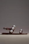 Jeffrey Campbell Gum Drop Studded Jelly Sandals In Brown