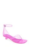 Jeffrey Campbell Gummy Ankle Strap Sandal In Pink