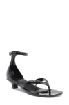 Jeffrey Campbell Gummy Ankle Strap Sandal In Black