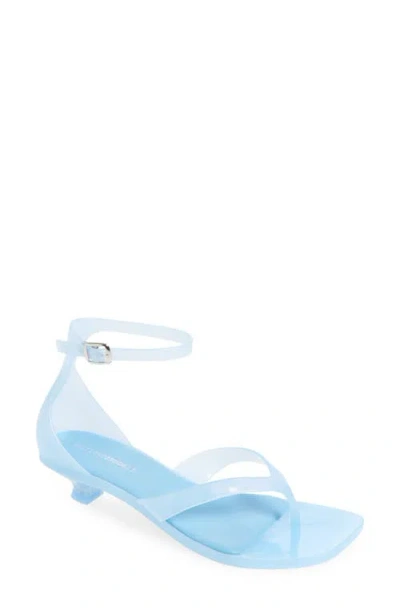 Jeffrey Campbell Gummy Thong Sandal In Blue