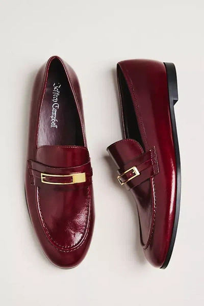 Jeffrey Campbell Hardware Loafers In Red