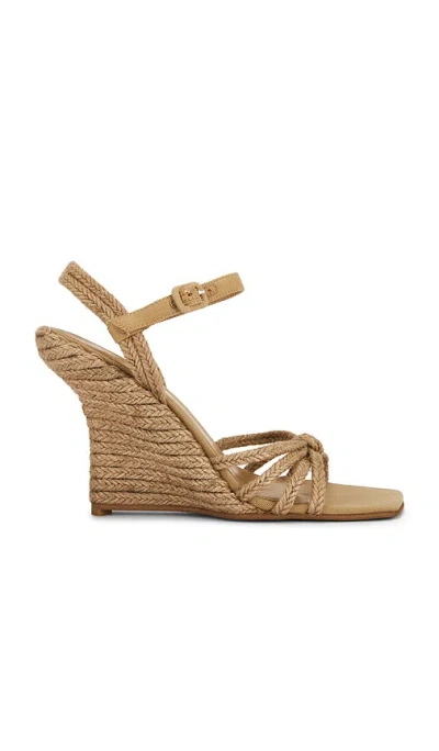 Jeffrey Campbell Harvester Wedge Sandal In Brown