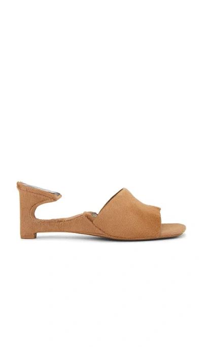 Jeffrey Campbell Heels Up Mules In Brown