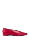 Jeffrey Campbell Hinted Pointed Toe Flat In 체리 레드
