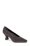 JEFFREY CAMPBELL JEFFREY CAMPBELL HINTS-2 SUEDE SQUARE TOE PUMP
