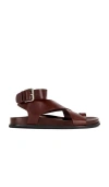 Jeffrey Campbell Hvar Sandal In Brown