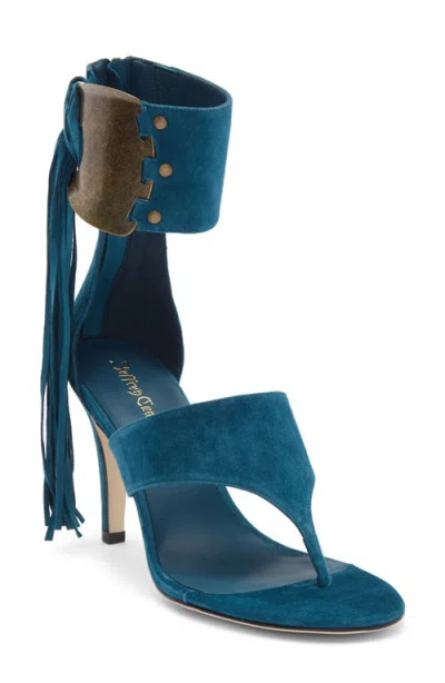 Jeffrey Campbell I Dare U Ankle Cuff Sandal In Blue