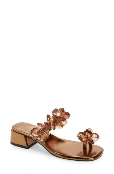 Jeffrey Campbell Innocent Slide Sandal In Bronze