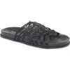 Jeffrey Campbell Intwined Slide Sandal In Black