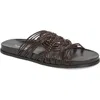 Jeffrey Campbell Intwined Slide Sandal In Black