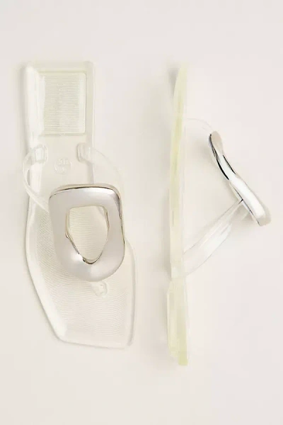 Jeffrey Campbell Jelly Linques Sandals In Transparent