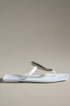 Jeffrey Campbell Linques-j Embellished T-strap Flat Jelly Sandals In White