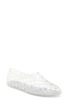 Jeffrey Campbell Jellz Slip-on In Clear Silver