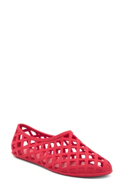 Jeffrey Campbell Jellz Slip-on In Red Matte