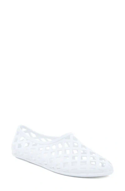 Jeffrey Campbell Jellz Slip-on In White Matte