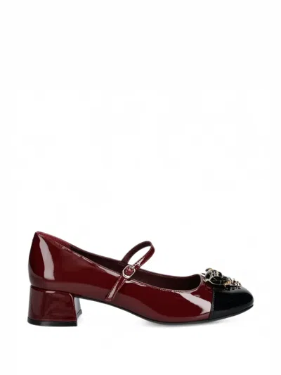 Jeffrey Campbell Jitterbug 2 Patent Bee-embellished Pumps In Red