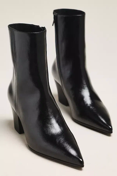 Jeffrey Campbell Joshua Tree Pointed Toe Booties In Black