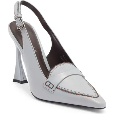 Jeffrey Campbell Judicial Slingback Loafer Pump In Animal Print