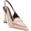 Jeffrey Campbell Judicial Slingback Loafer Pump In Yellow