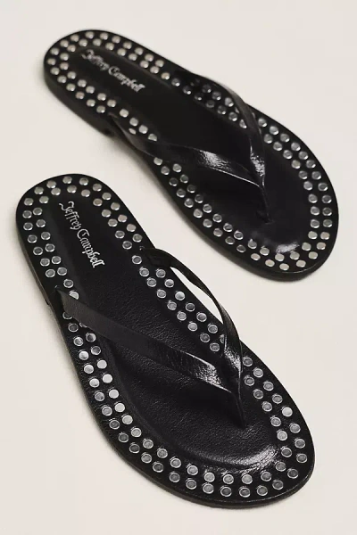Jeffrey Campbell Katrina Studded Flip Flops In Multi