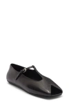 Jeffrey Campbell Keeneland T-strap Peep Toe Flat In Black