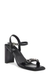 Jeffrey Campbell Keepz Bit Strap Sandal In Black Silver