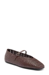 JEFFREY CAMPBELL JEFFREY CAMPBELL KHLOE PERFORATED SQUARE TOE FLAT