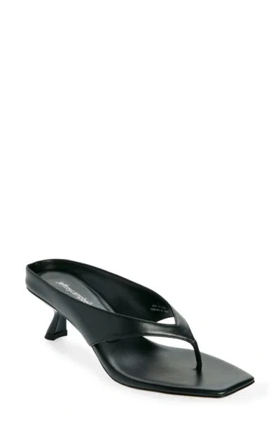 Jeffrey Campbell Kitten Heel Flip Flop In Black