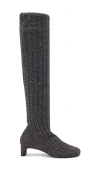 Jeffrey Campbell Knit Boot In 그레이