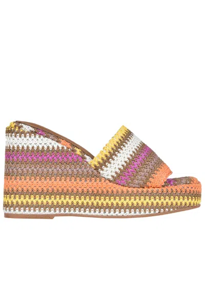 Jeffrey Campbell La Plage Mules In Multi