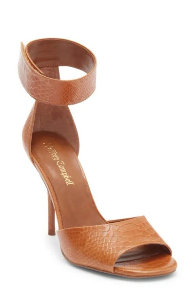 Jeffrey Campbell La Vida Ankle Strap Sandal In Brown