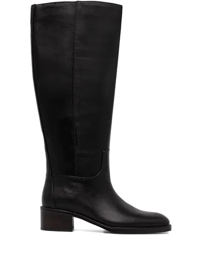 Jeffrey Campbell Lada Block-heel Knee-high Boots In Black