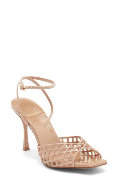 Jeffrey Campbell Lattix Ankle Strap Jelly Sandal In Burgundy