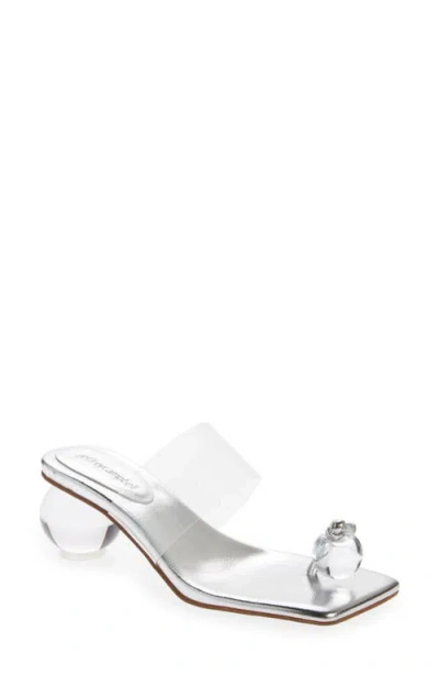 Jeffrey Campbell Latus Sandal In Silver