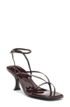 Jeffrey Campbell Fluxx Sandal In Brown Patent