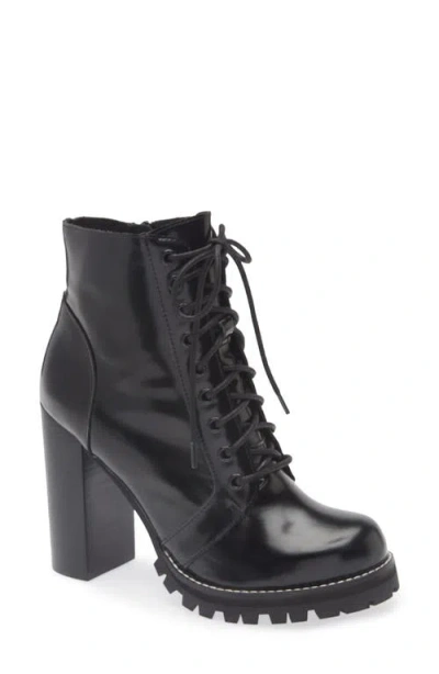 Jeffrey Campbell Legion Lace-up Boot In Black Box