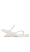 Jeffrey Campbell Lelia Sandal In Cream Shiny